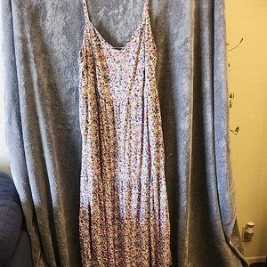 Floral Spaghetti Strap Maxi Dress